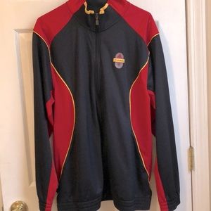 Adidas Clima365 Jacket Tmac Tracy Mcgrady Black Red Zipper Men’s Size M